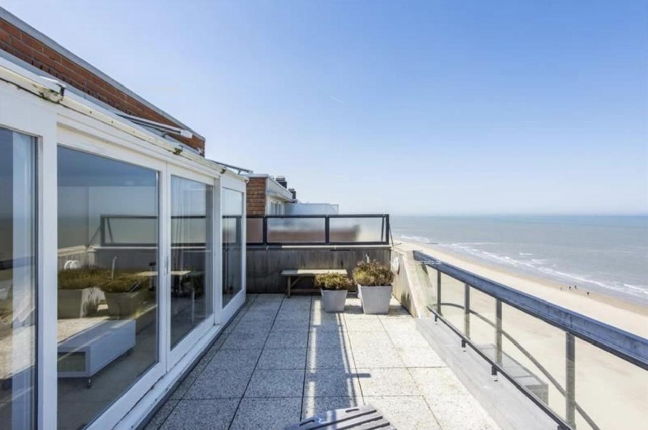 Ferienwohnung Penthouse App Met Imposant & Eindeloos Zeezicht Middelkerke Exterior foto