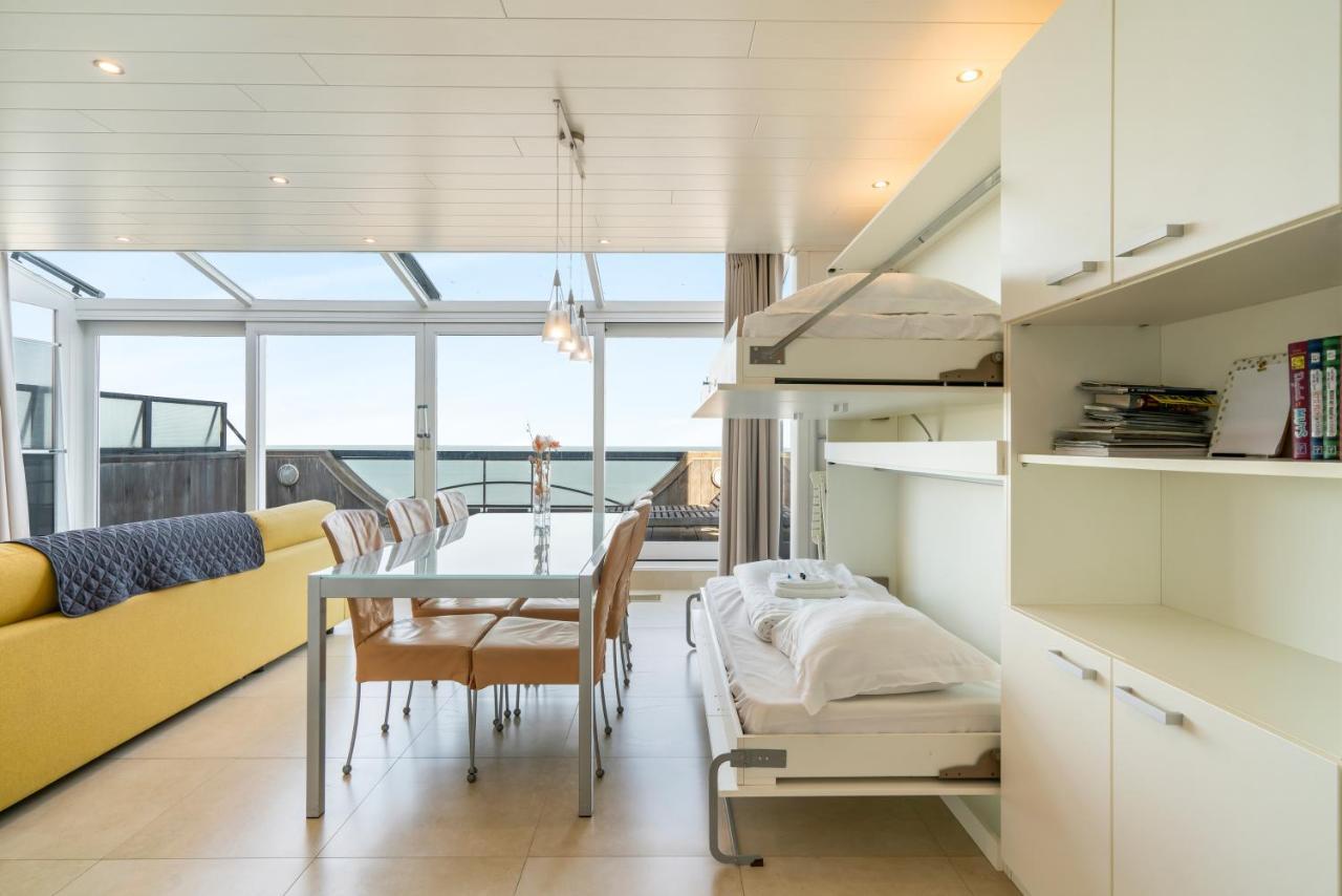 Ferienwohnung Penthouse App Met Imposant & Eindeloos Zeezicht Middelkerke Exterior foto