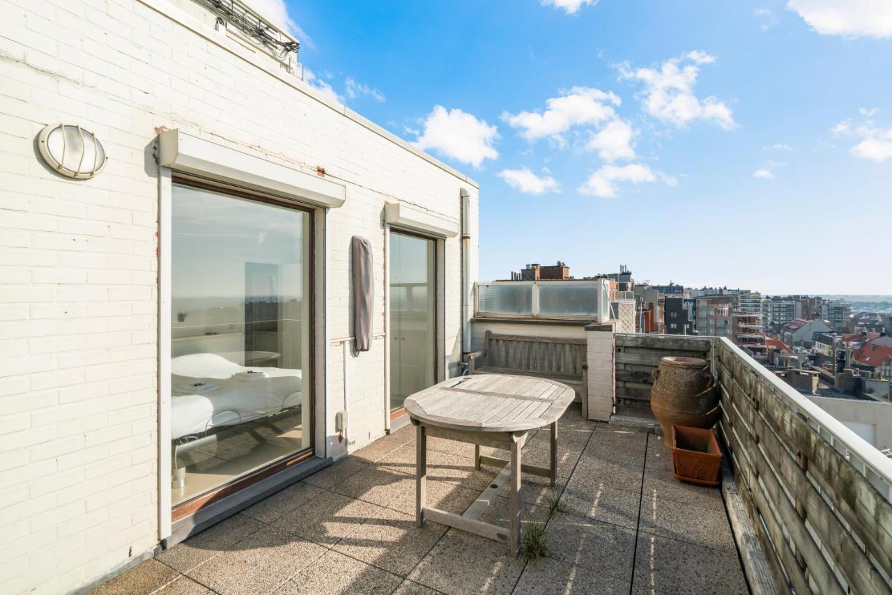 Ferienwohnung Penthouse App Met Imposant & Eindeloos Zeezicht Middelkerke Exterior foto